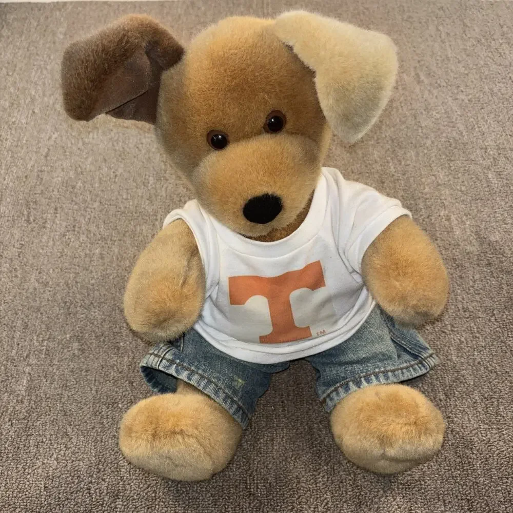 Vintage Build A Bear 15” Plush Dog University Of Tennessee VOLS Alumni